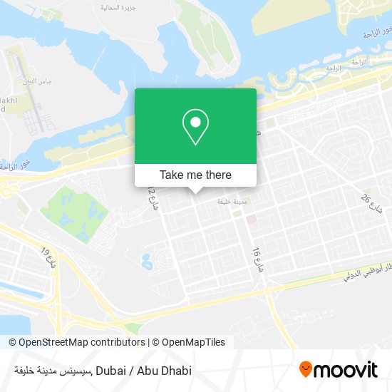 سيسينس مدينة خليفة map