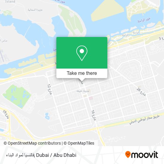 فالنسيا لمواد البناء map