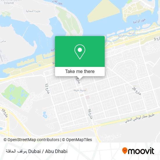 موقف الحافلة map