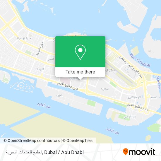 الخليج للخدمات البحرية map