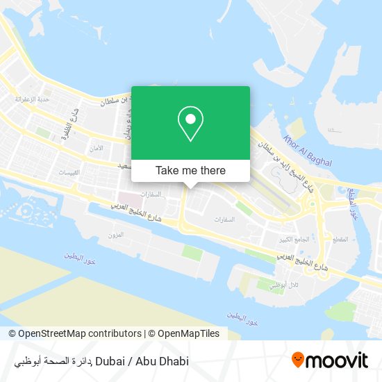 دائرة الصحة أبوظبي map