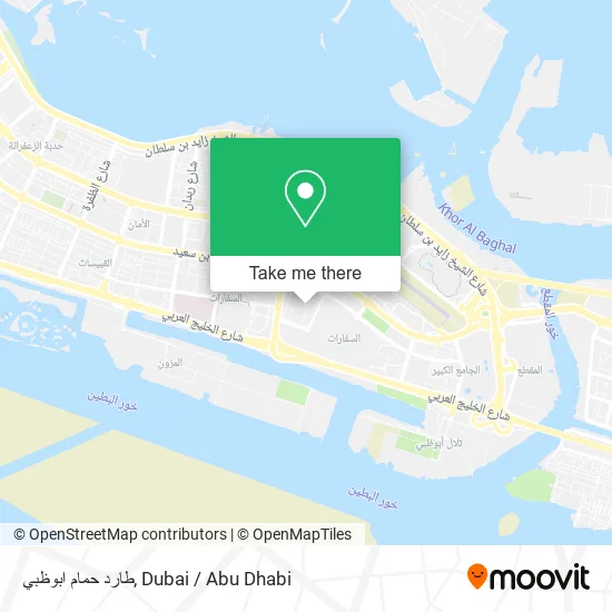 طارد حمام ابوظبي map
