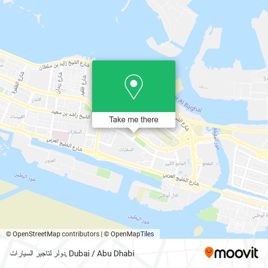 دولر لتاجير السيارات map