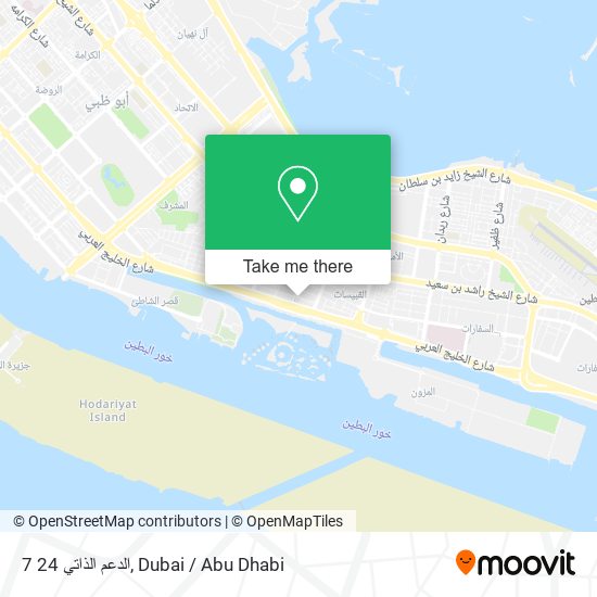 الدعم الذاتي 24 7 map