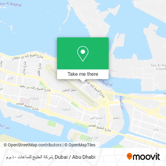 شركة الخليج للساعات - ذ.م.م map