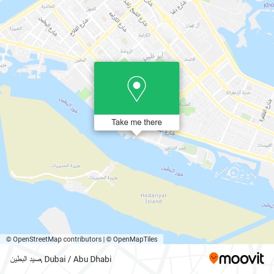 صيد البطين map