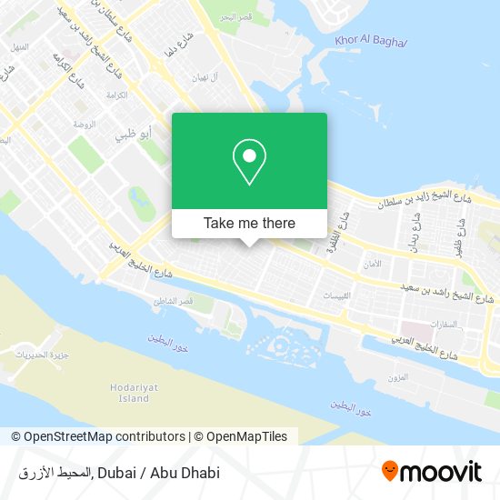 المحيط الأزرق map