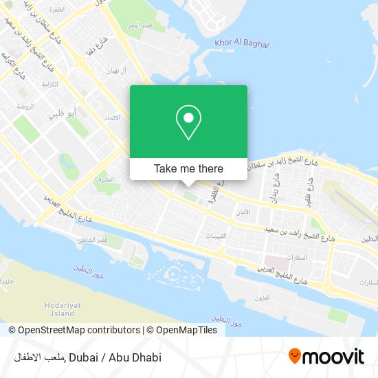 ملعب الاطفال map