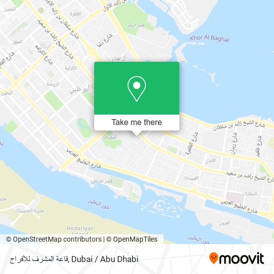 قاعة المشرف للأفراح map