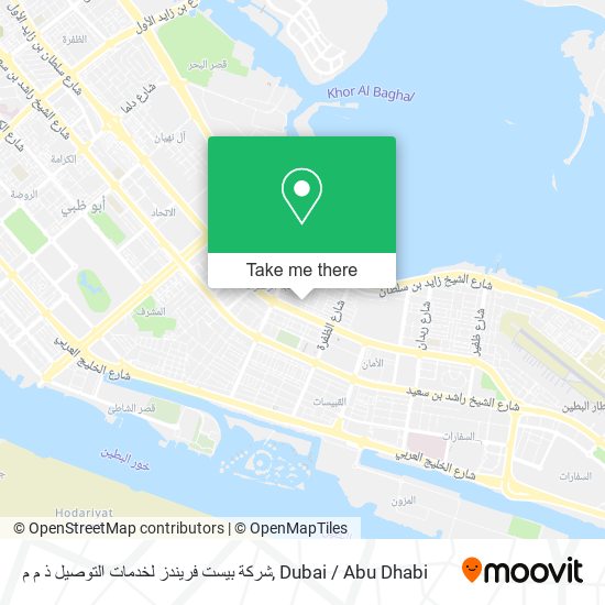 شركة بيست فريندز لخدمات التوصيل ذ م م map