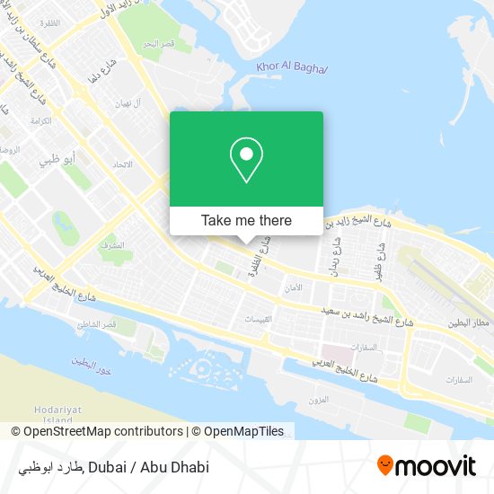 طارد ابوظبي map