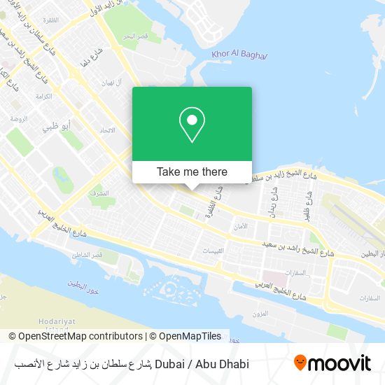 شارع سلطان بن زايد شارع الأنصب map