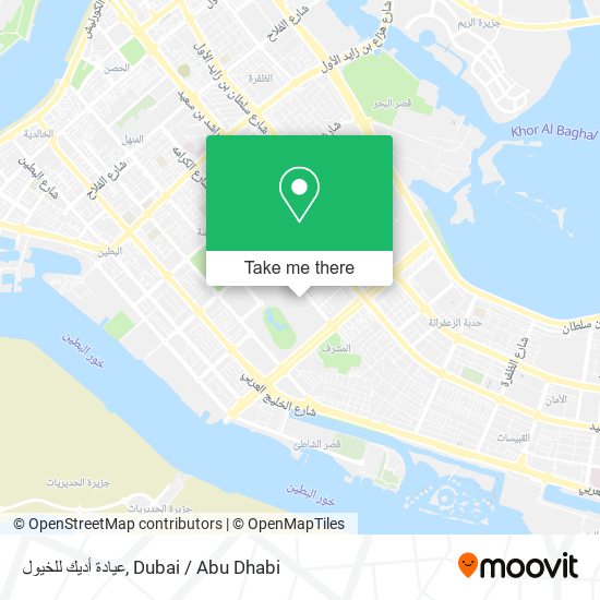 عيادة أديك للخيول map