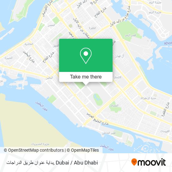 بداية عنوان طريق الدراجات map