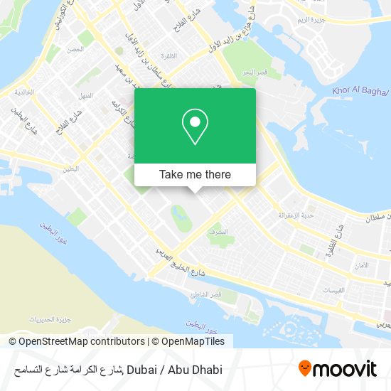 شارع الكرامة شارع التسامح map