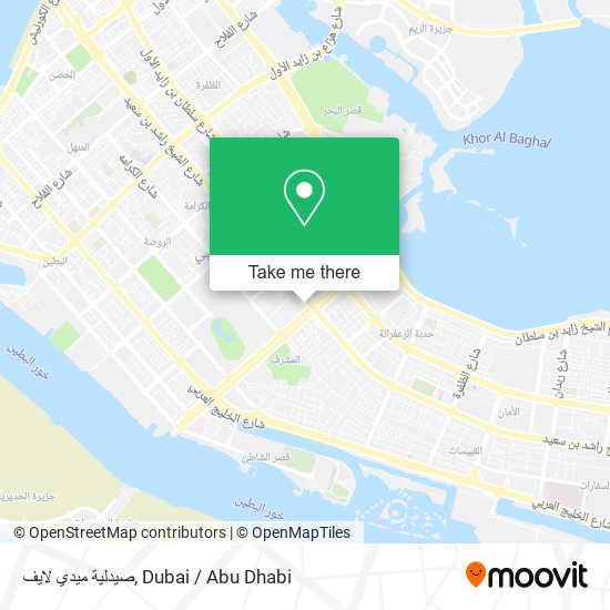 صيدلية ميدي لايف map