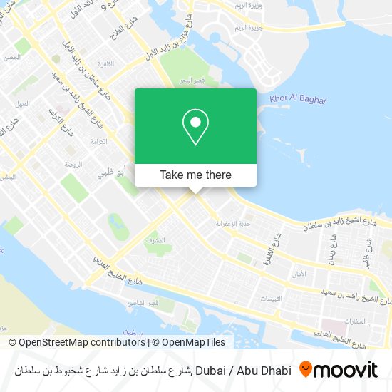 شارع سلطان بن زايد شارع شخبوط بن سلطان map
