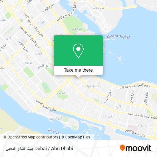 بيت الشاي الذهبي map