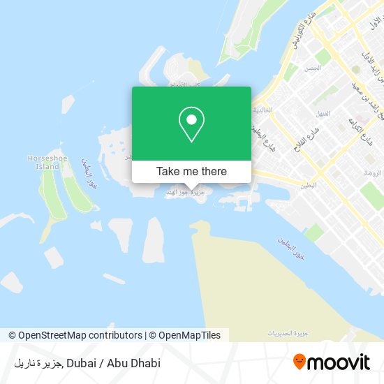جزيرة ناريل map