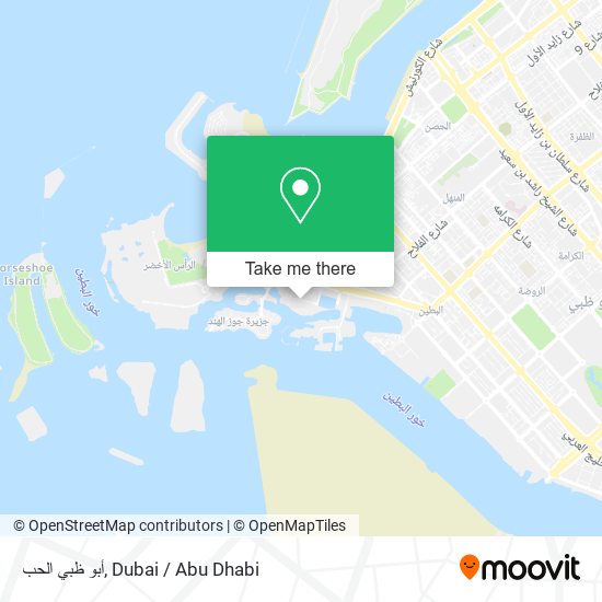 أبو ظبي الحب map