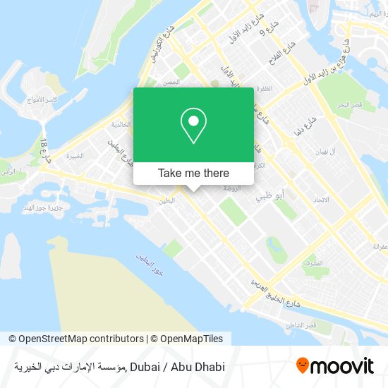 مؤسسة الإمارات دبي الخيرية map