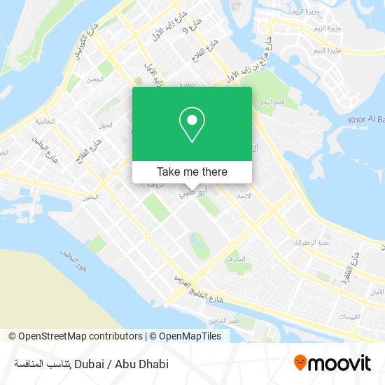 تناسب المنافسة map
