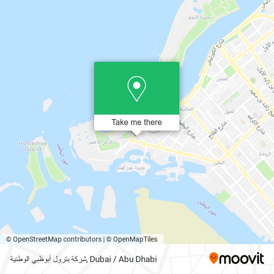 شركة بترول أبوظبي الوطنية map