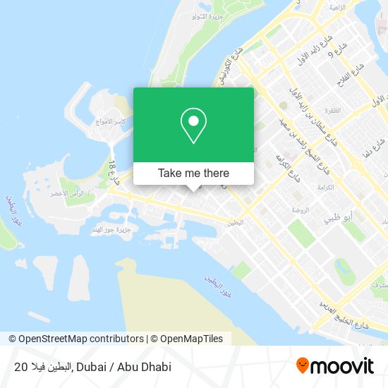 البطين فيلا 20 map