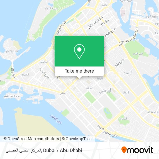 المركز النفسي العصبي map