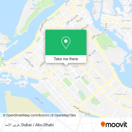 عرين الاسد map