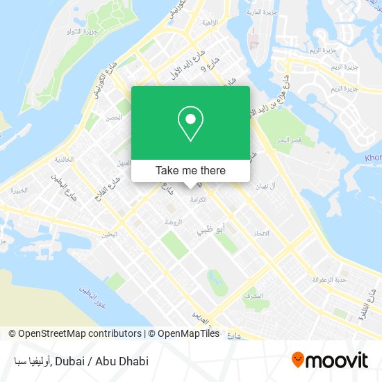 أوليفيا سبا map