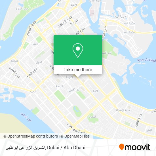 التسويق الزراعي ابو ظبي map
