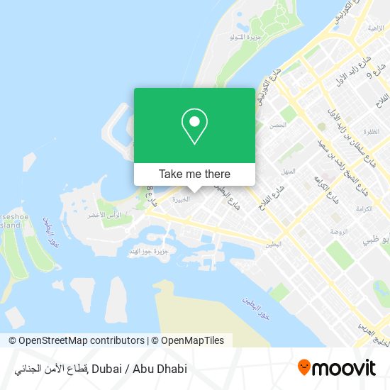 قطاع الأمن الجنائي map