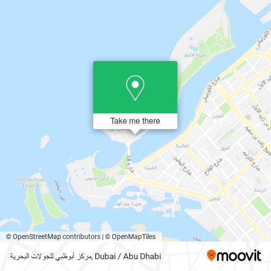 مركز أبوظبي للجولات البحرية map