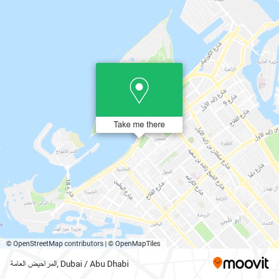 المراحيض العامة map