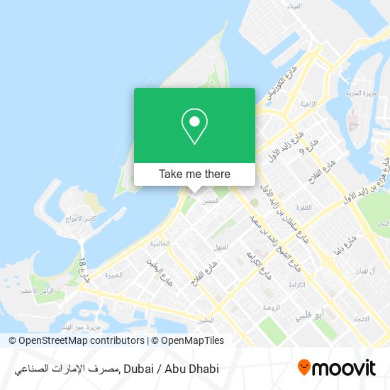 مصرف الإمارات الصناعي map