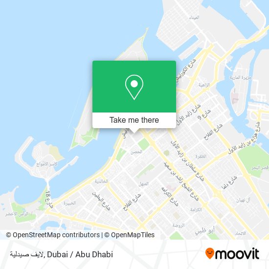 لايف صيدلية map