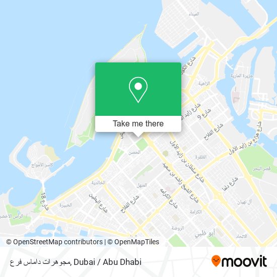 مجوهرات داماس فرع map