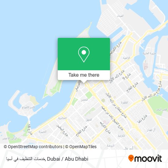 خدمات التنظيف في آسيا map