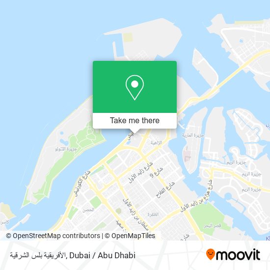 الأفريقية بلس الشرقية map