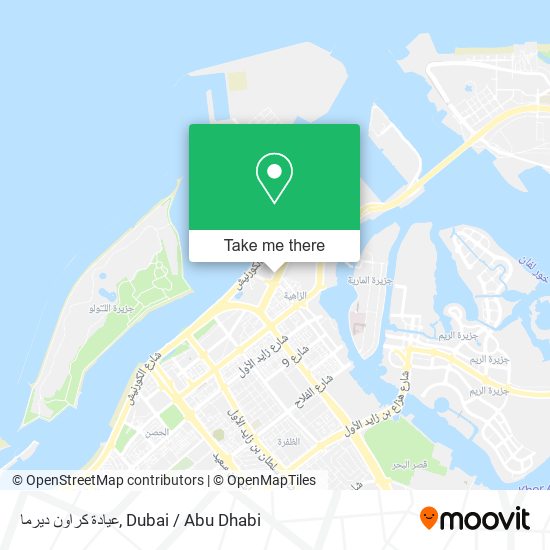 عيادة كراون ديرما map