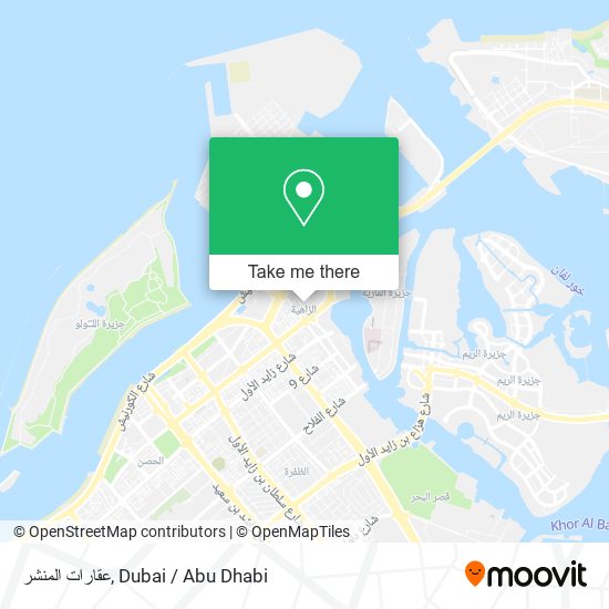 عقارات المنشر map