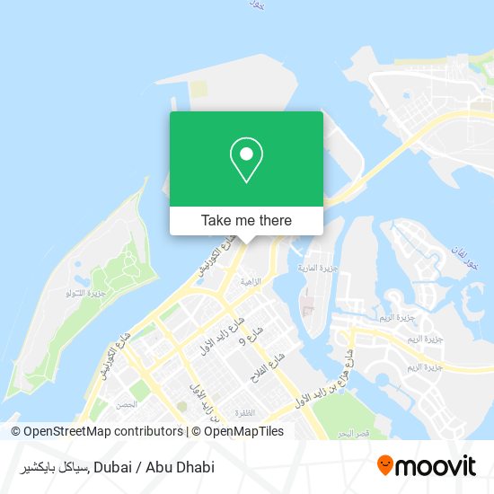 سياكل بايكشير map