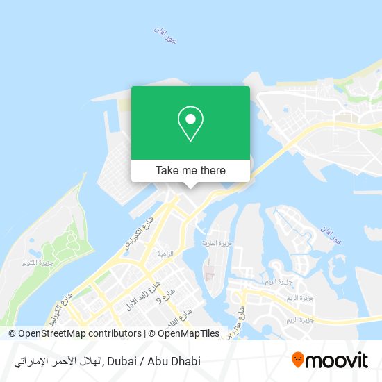 الهلال الأحمر الإماراتي map