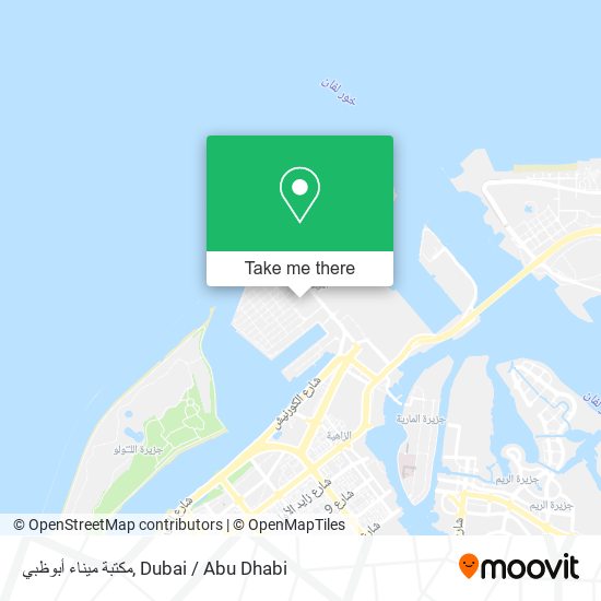 مكتبة ميناء أبوظبي map