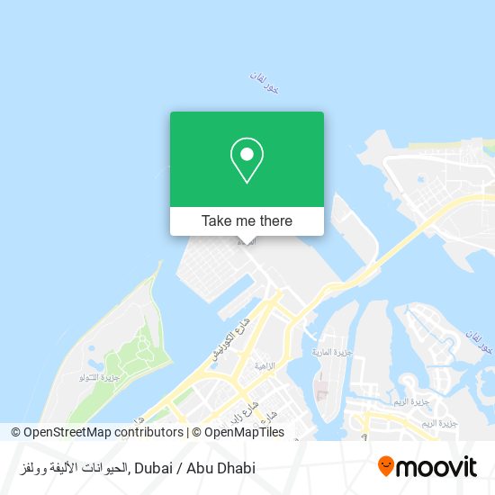 الحيوانات الأليفة وولفز map