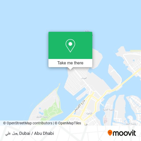 جبل علي map
