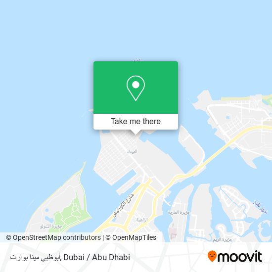 أبوظبي مينا بوارت map