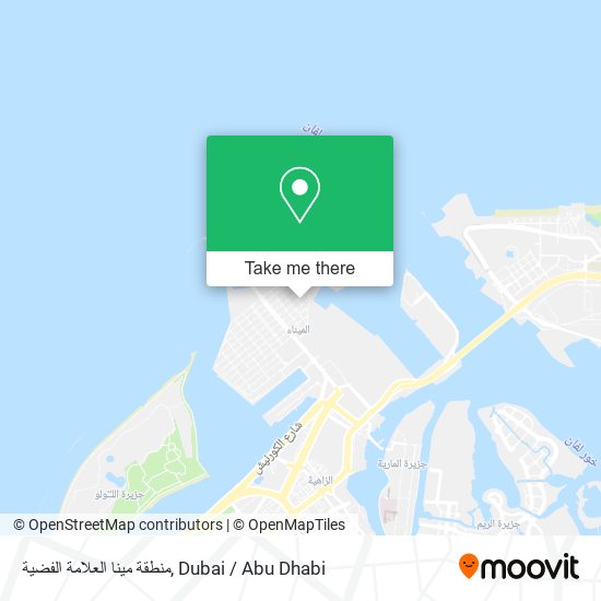 منطقة مينا العلامة الفضية map