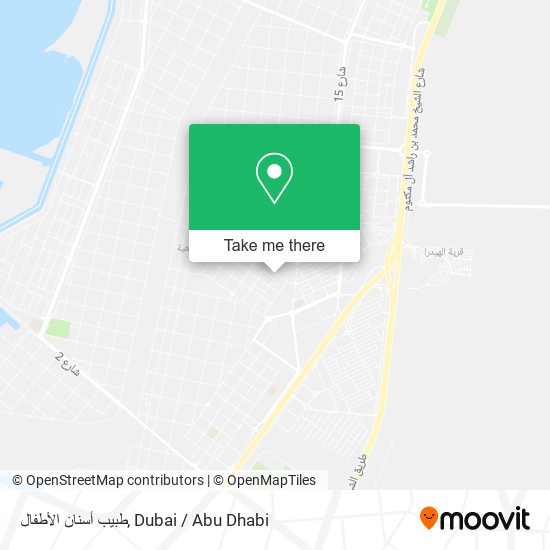 طبيب أسنان الأطفال map